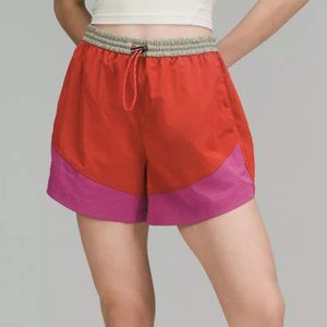 Lululemon Evergreen High-Rise Short - 4.5" Pink/Red/Tan